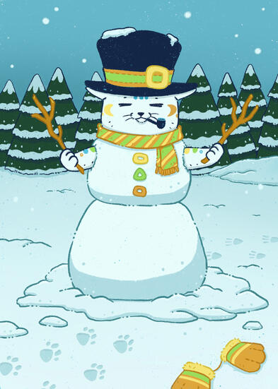 Original: Snowman Hobbles (Digital)