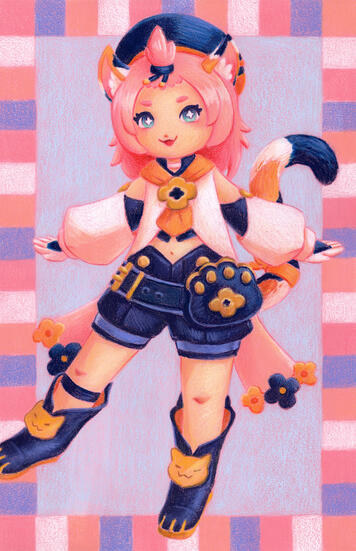 Genshin Impact: Diona (Crayon)